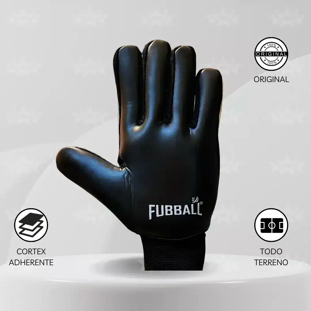 Guantes De Arquero Fubball S/Varilla - Diseño Attentive Rojo Adulto - Imagen 3