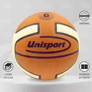 Pelota De Básquet Unisport Cuero Celular
