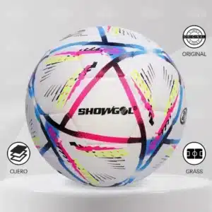 Pelota De Fútbol Showgol Cuero Pvc Foam #4 Diseño Qatar