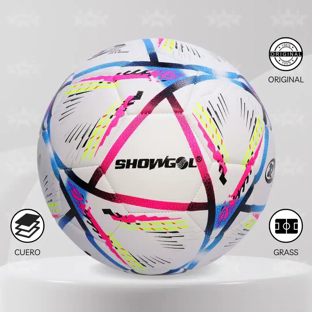 Pelota De Fútbol Showgol Cuero Pvc Foam #4 Diseño Qatar