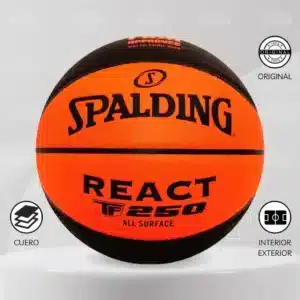 Pelota De Básquet Spalding React Tf-250 All Surface #7