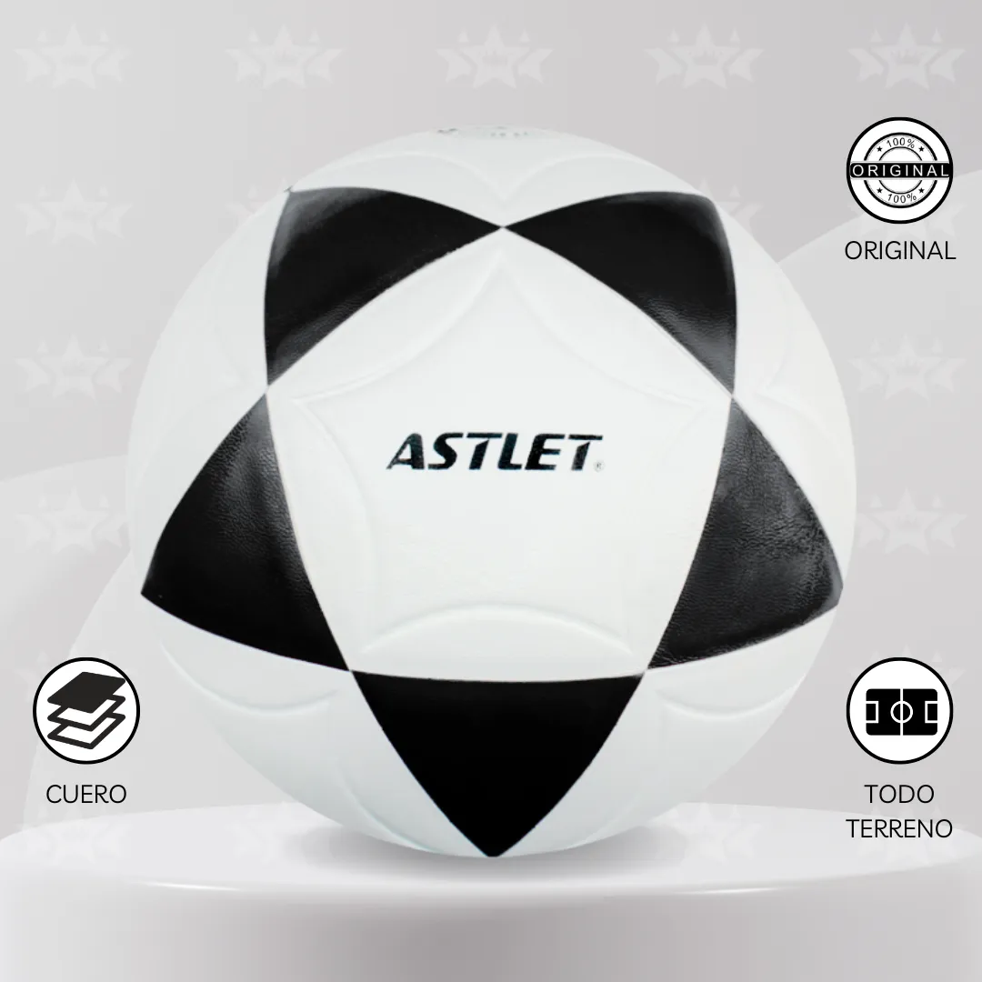 Pelota De Fútbol Astlet Cuero Pu Vulcanizado #4 - Imagen 8