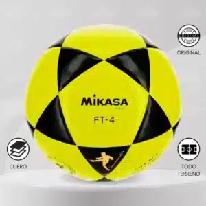 Pelota De Fútbol Mikasa FT-4 Cuero #4
