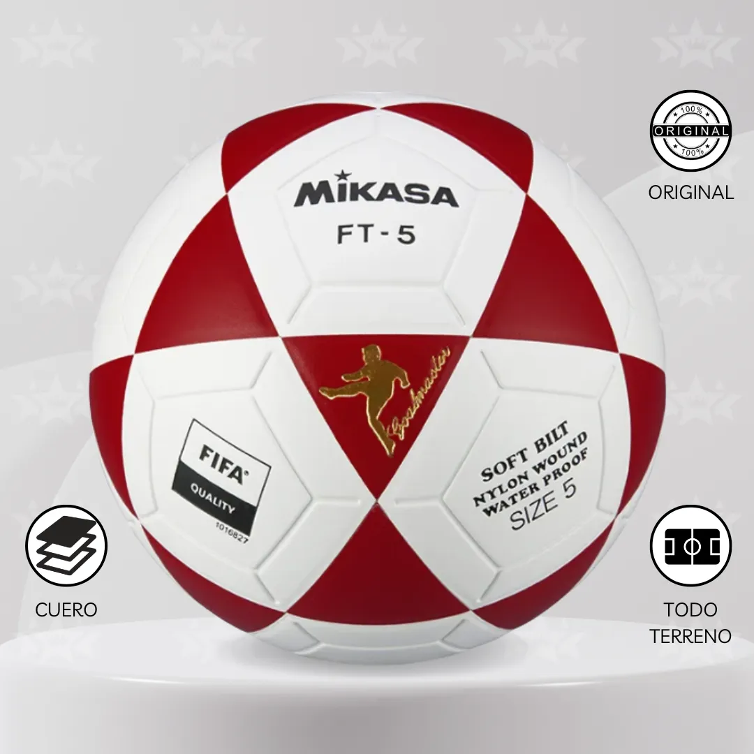 Pelota De Fútbol Mikasa Ft-5 Cuero Fifa #5 - Imagen 4