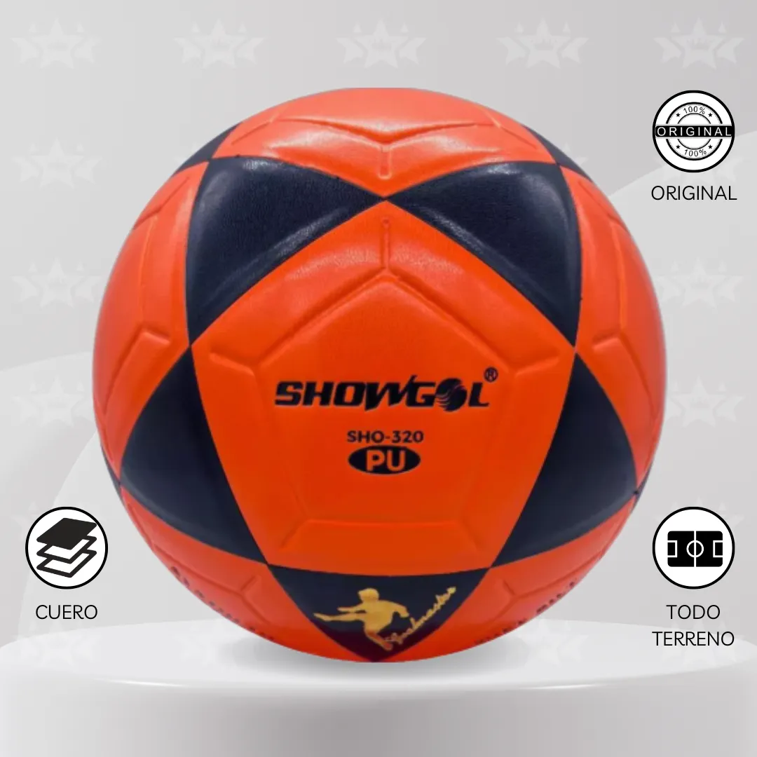 Pelota De Fútbol Showgol Cuero Pu Vulcanizado #4 - Imagen 6