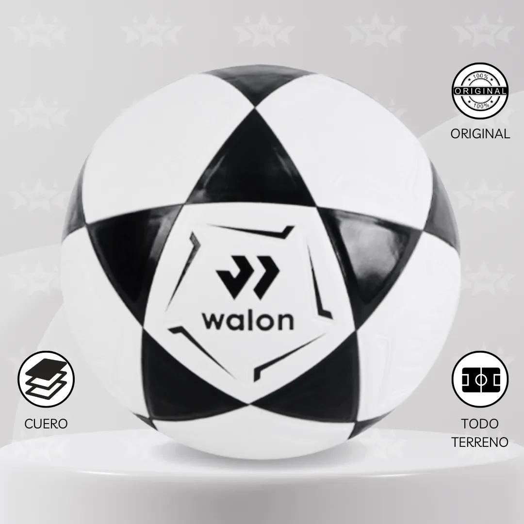 PELOTA DE FÚTBOL WALON TALLA #5 CUERO PU - Imagen 2