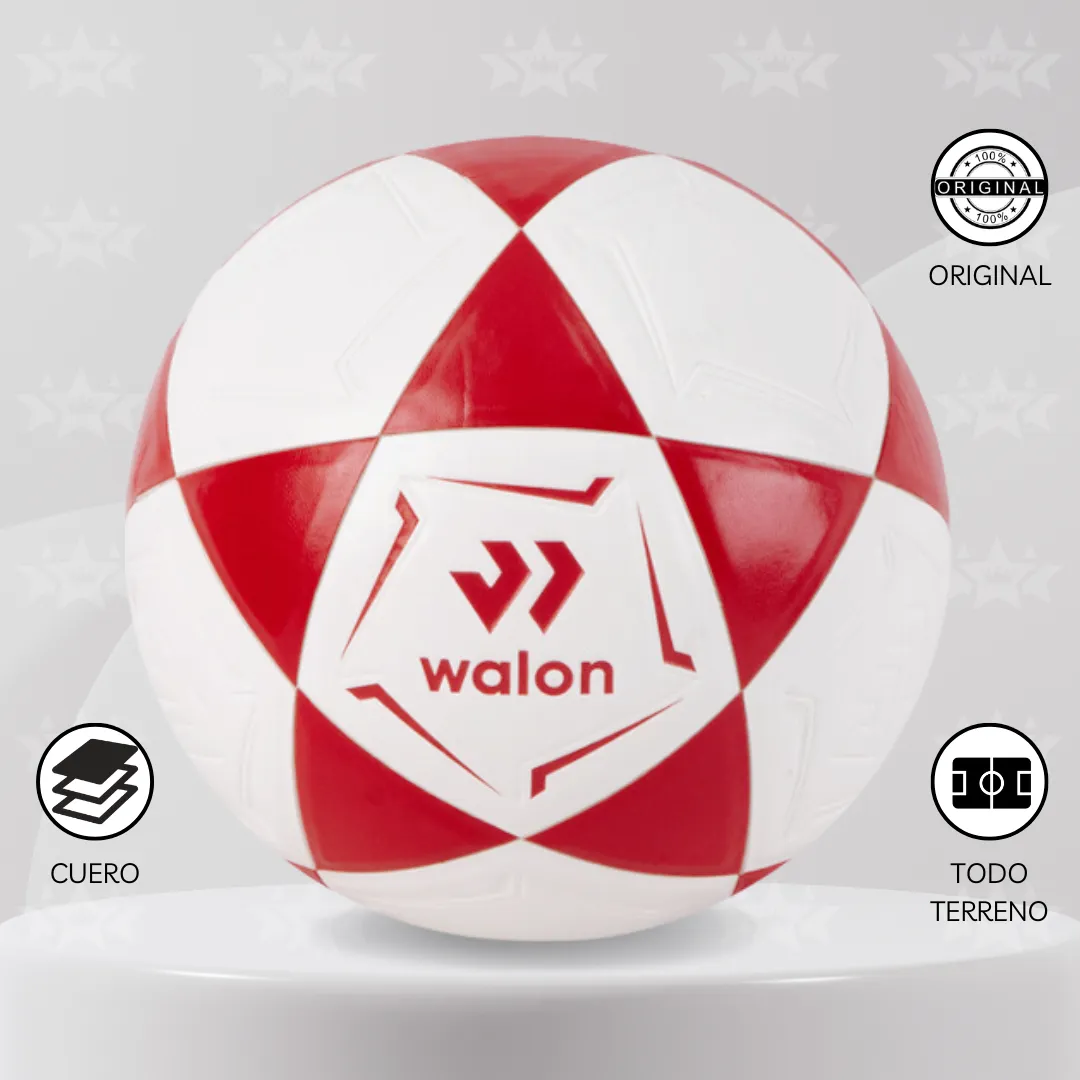 PELOTA DE FÚTBOL WALON TALLA #5 CUERO PU - Imagen 9