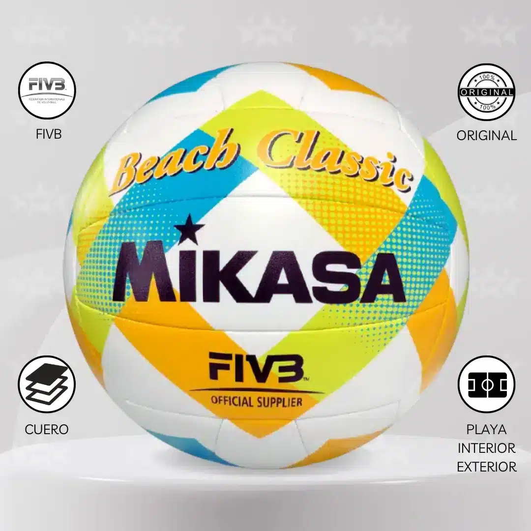 Pelota De Vóley Playa Mikasa Bv543-Vxa Certificación Fivb - Imagen 3