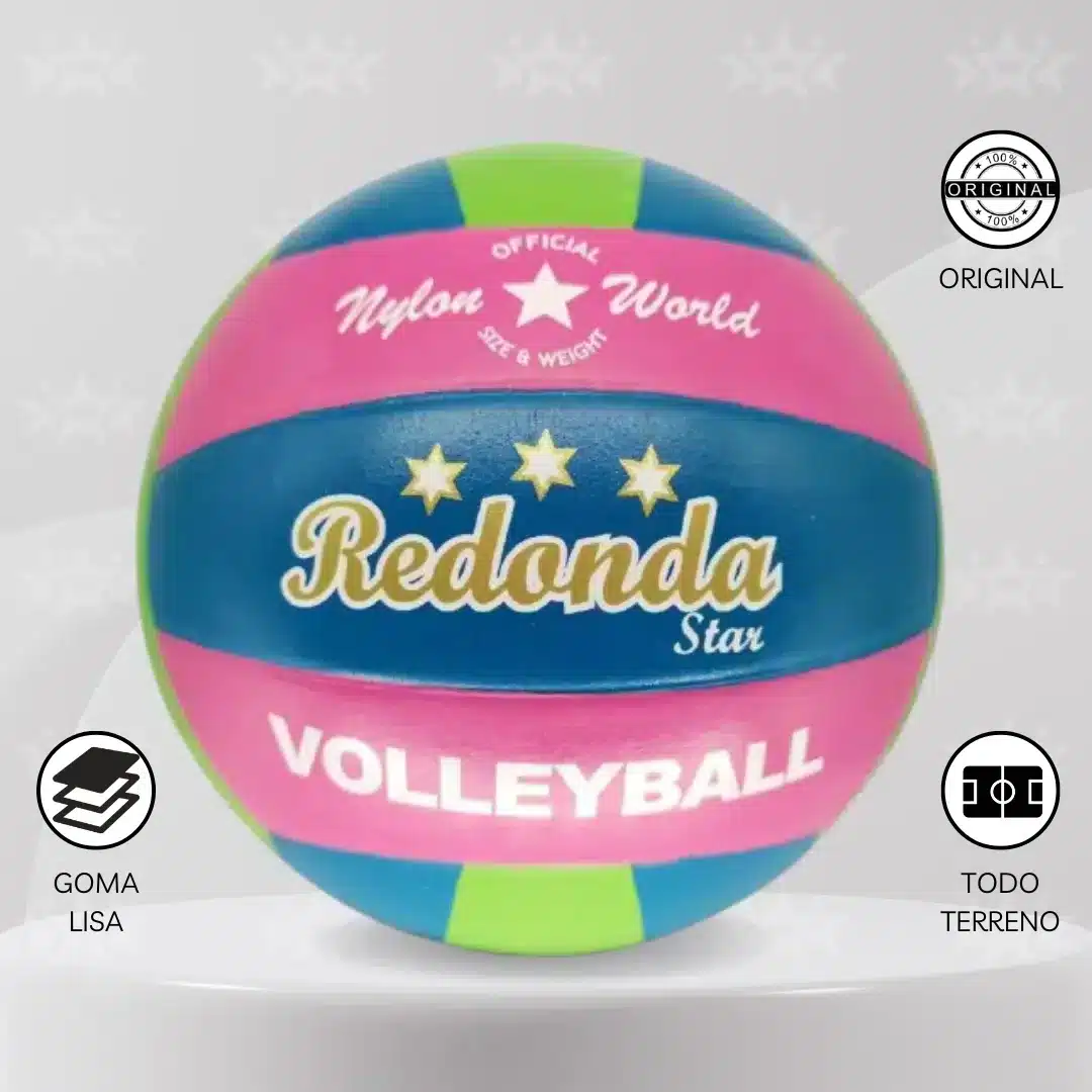Pelota De Vóley Redonda Goma Lisa #5 - Imagen 3