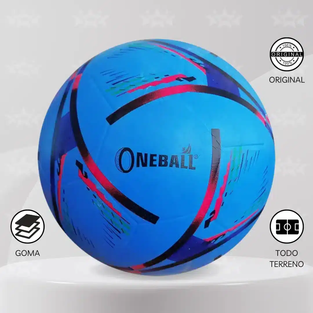 Pelota Fútbol Oneball Goma #4 Diseño Qatar