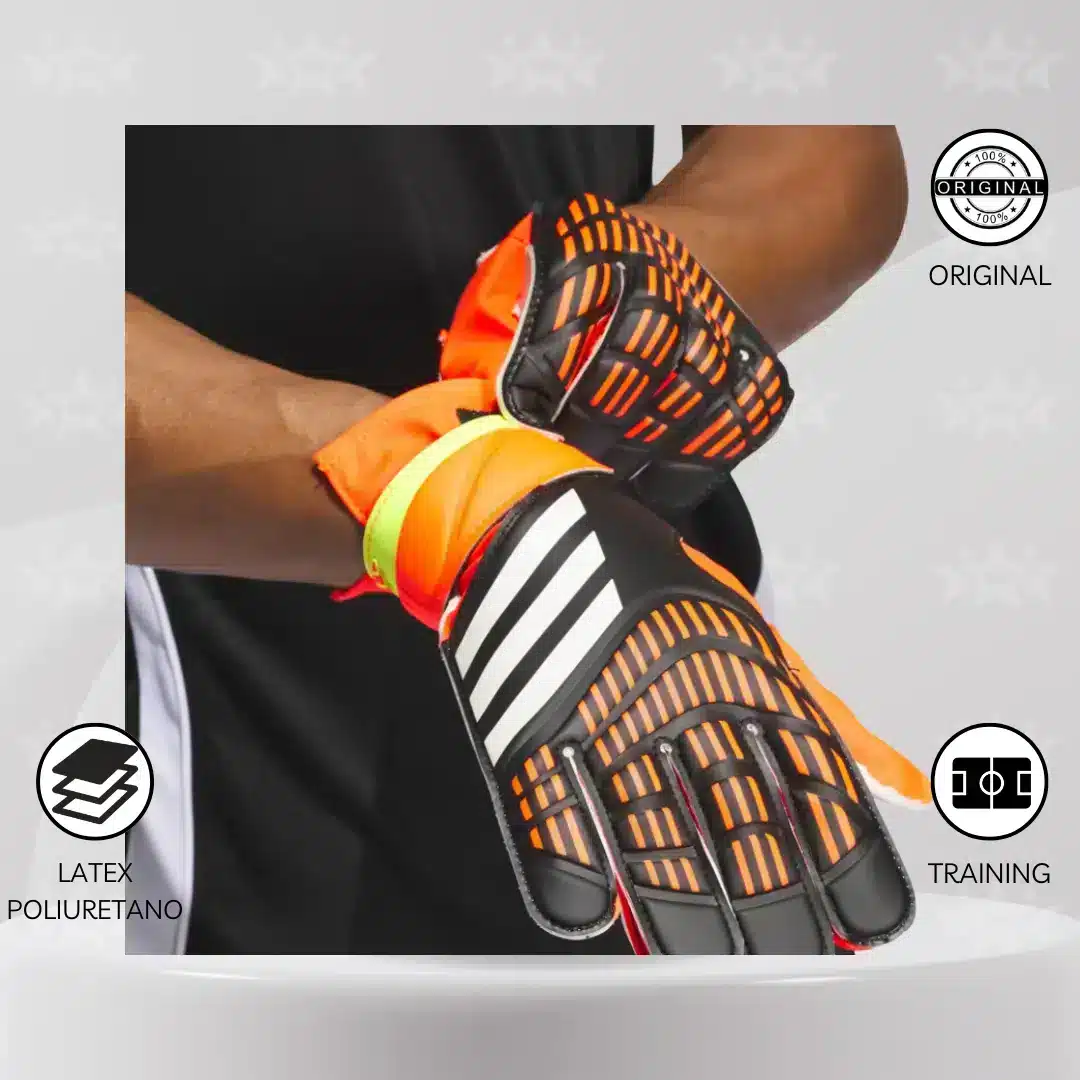 Guantes De Arquero Adidas Predator Training - Naranja Adulto - Imagen 2