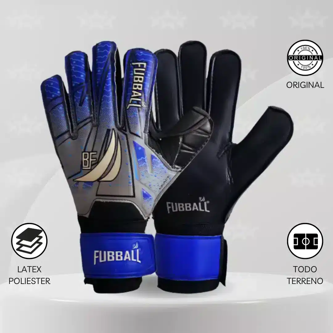 Guantes De Arquero Fubball – Diseño R5 CRACK Junior Azul