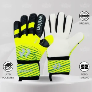 Guantes De Arquero Walon – Diseño Zero Amarillo Neón Adulto