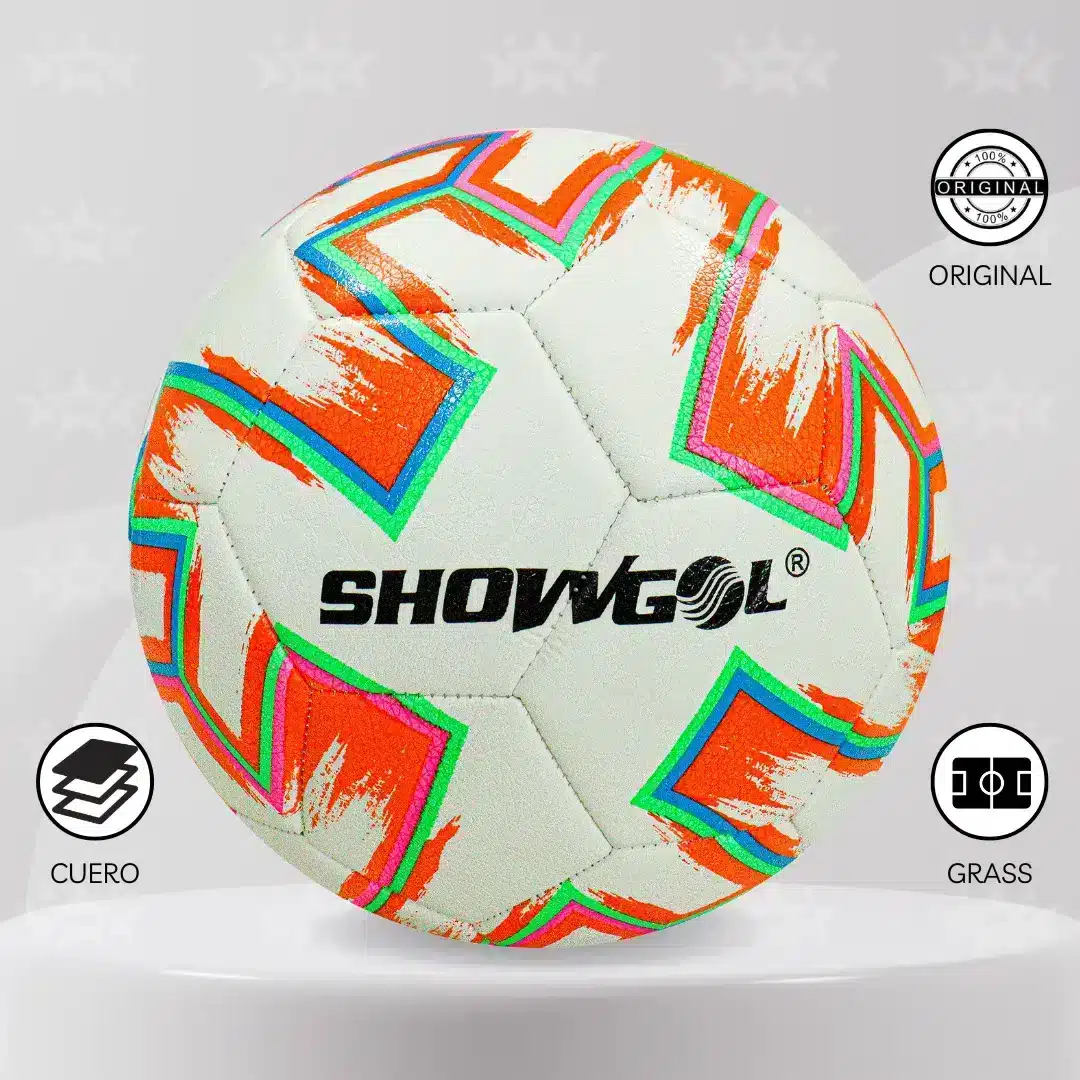 Pelota De Fútbol Showgol Cuero Pvc Foam #4 Diseño Euro20 - Imagen 4