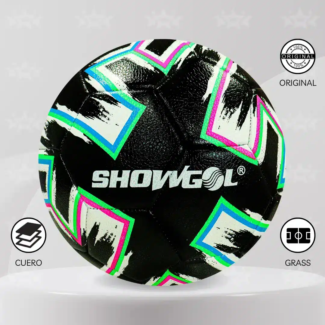 Pelota De Fútbol Showgol Cuero Pvc Foam #4 Diseño Euro20 - Imagen 2