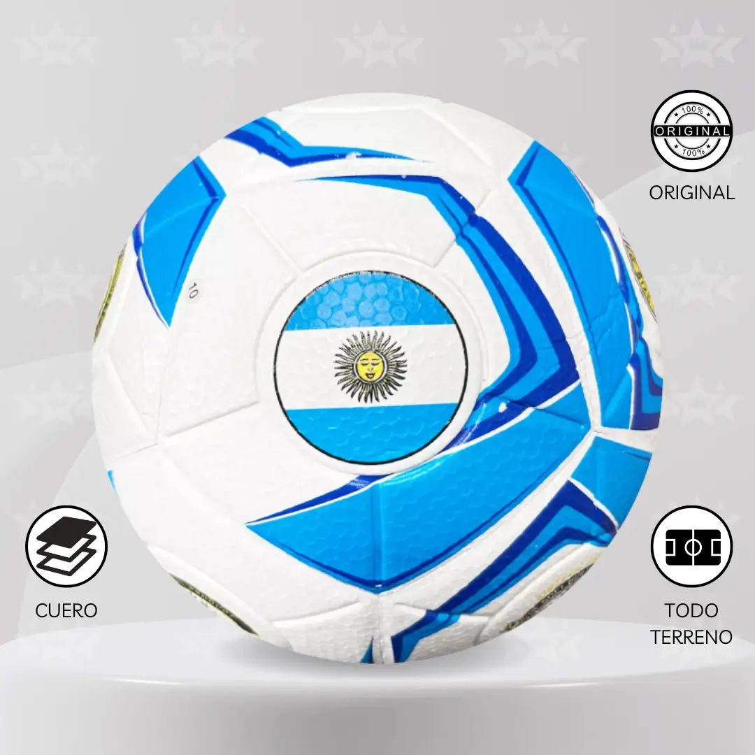 Pelota De Futbol Mi Balón Cuero Talla #4 - Diseño Paises - Imagen 3