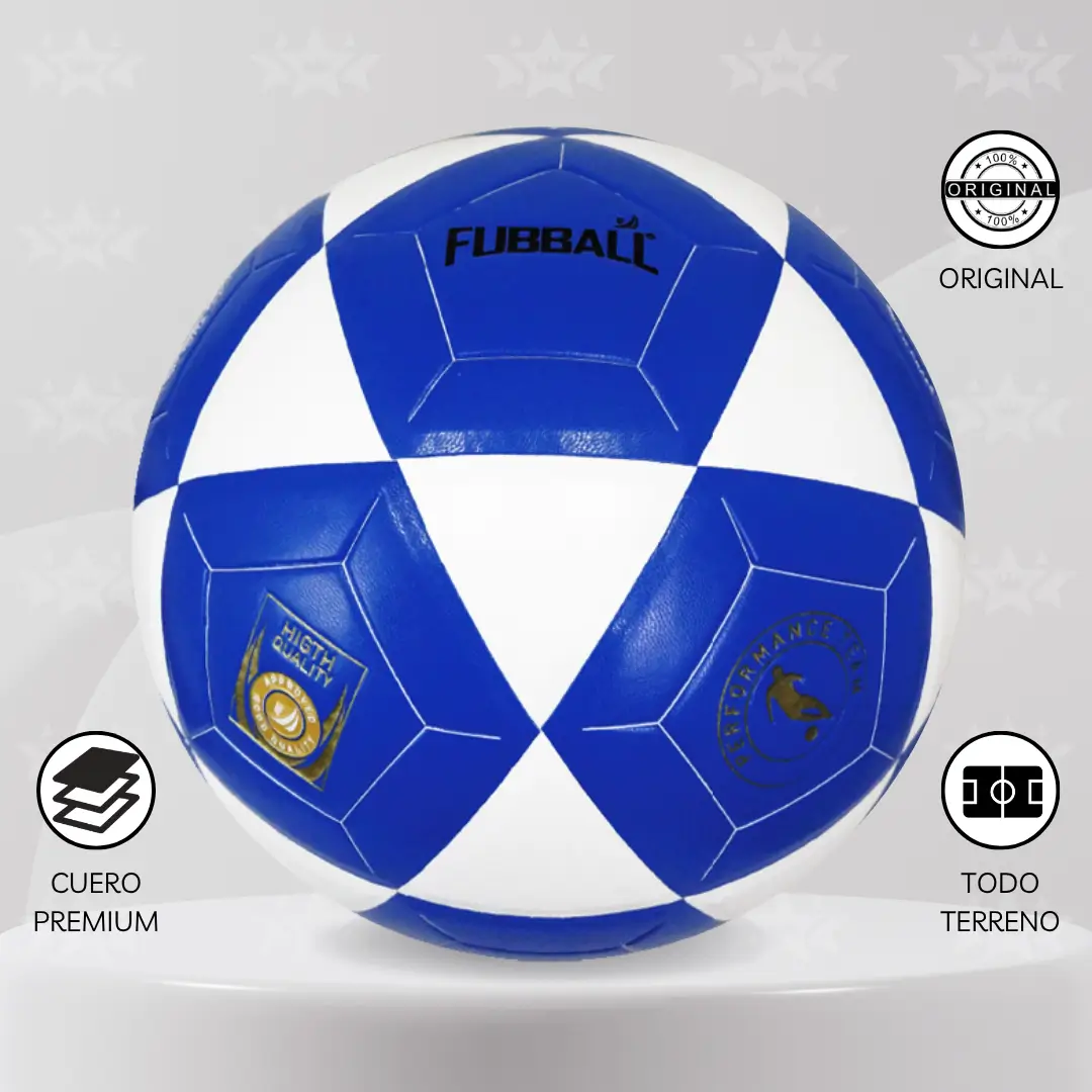 PELOTA DE FÚTBOL FUBBALL TALLA #5 DISEÑO BF - CUERO PREMIUM PU - Imagen 5