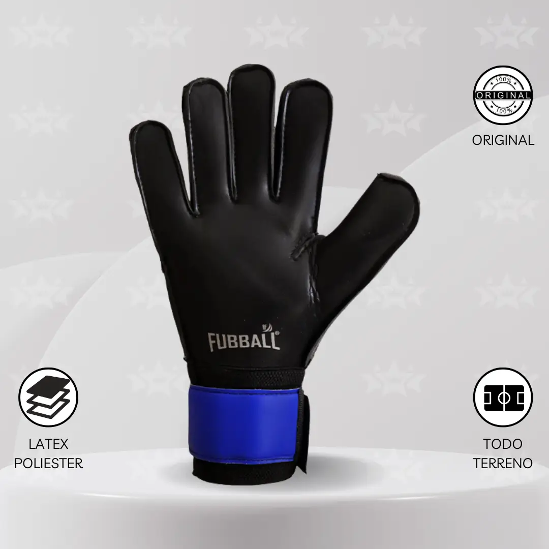 Guantes De Arquero Fubball – Diseño R5 CRACK Azul - Imagen 3