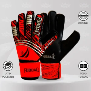 Guantes De Arquero Fubball – Diseño SPLINTER Rojo
