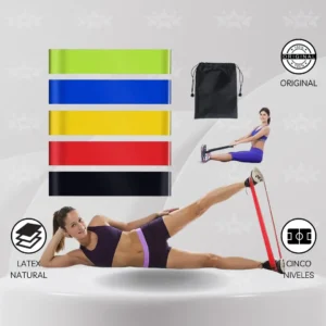 MINI BANDAS ELASTICAS DE RESISTENCIA - 5 NIVELES
