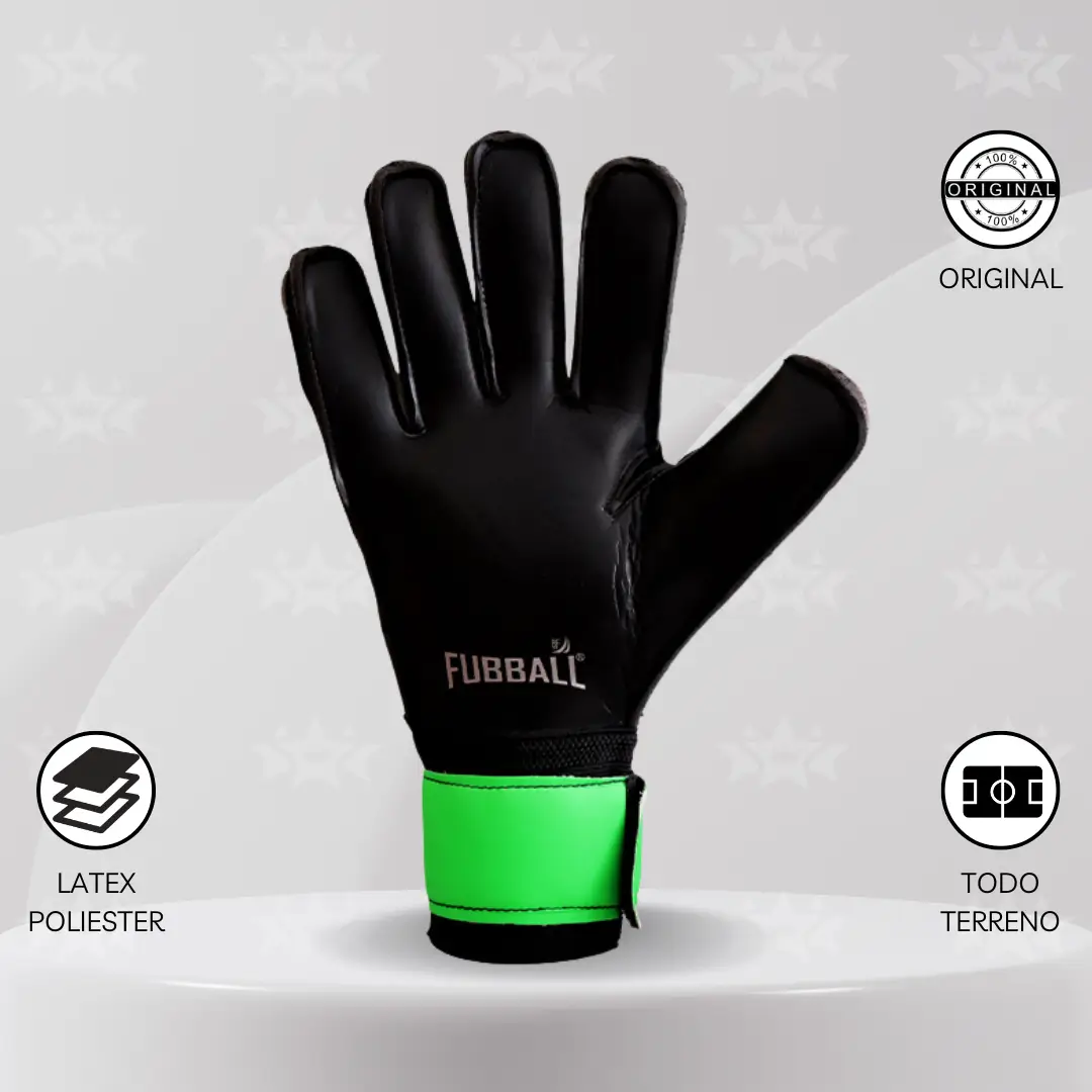 Guantes De Arquero Fubball – Diseño R5 CRACK Oxiverde - Imagen 3