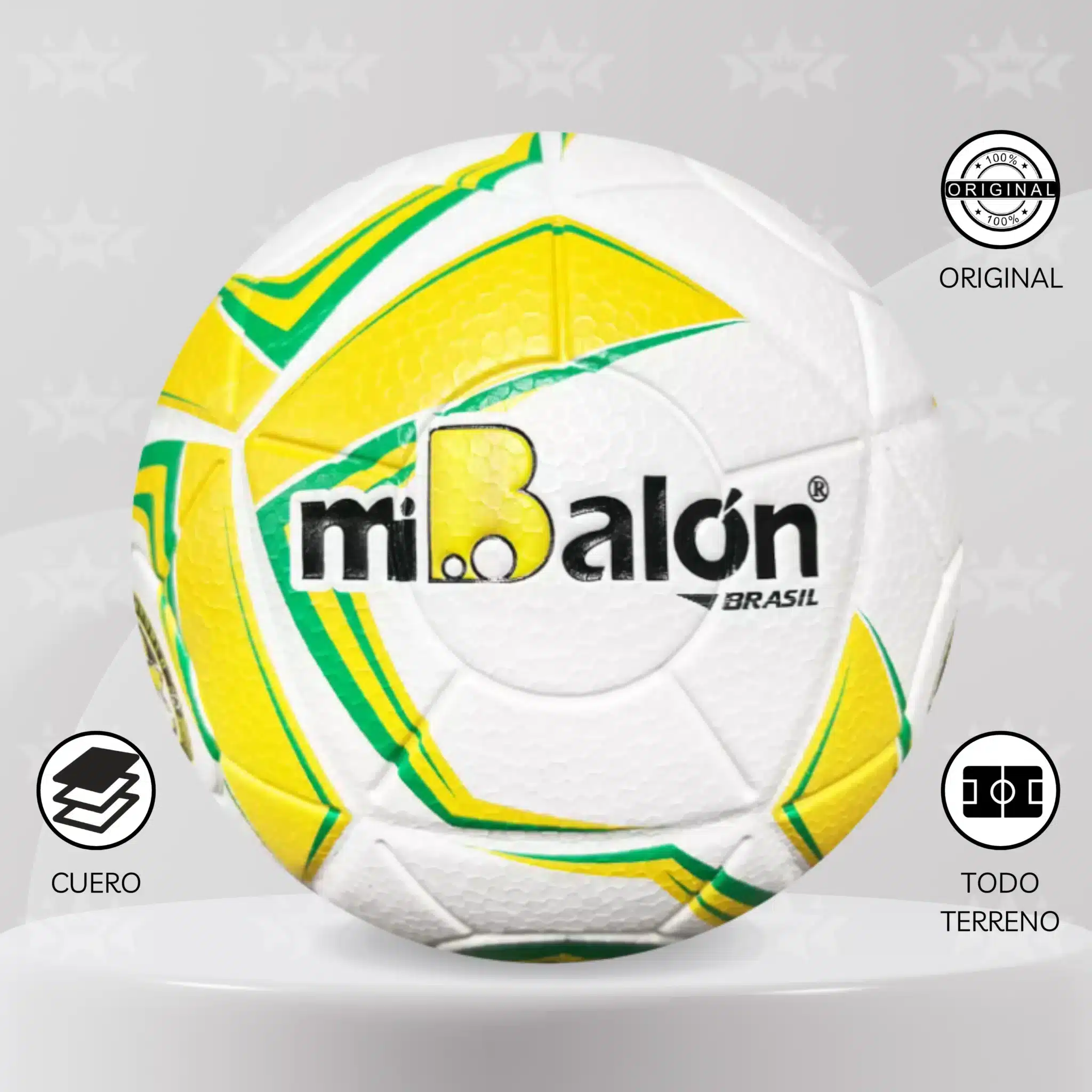 Pelota De Futbol Mi Balón Cuero Talla #4 - Diseño Paises - Imagen 8